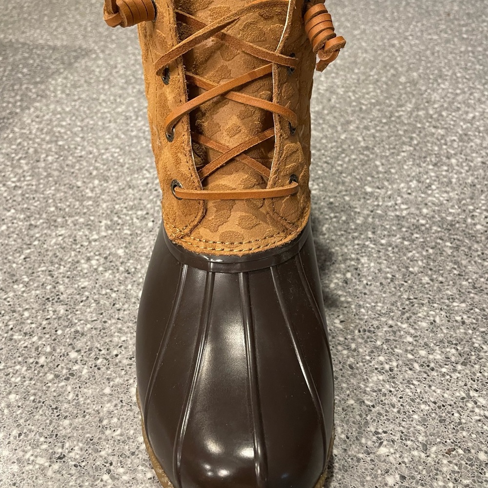Sperry saltwater cheetah tan brand new boots - Picture 4 of 8